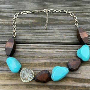 Nordstrom Women Necklace Multi Color WoodPlastic Beads Ladies Jewelry New